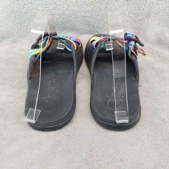 Chaco Shoes Womens Size 7 Chillos Rainbow Slip On Slide Water Sandals - Picture 8 of 14